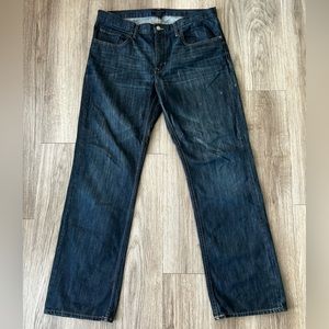 Banana Republic straight leg men’s jeans 36x34 dark wash gently used